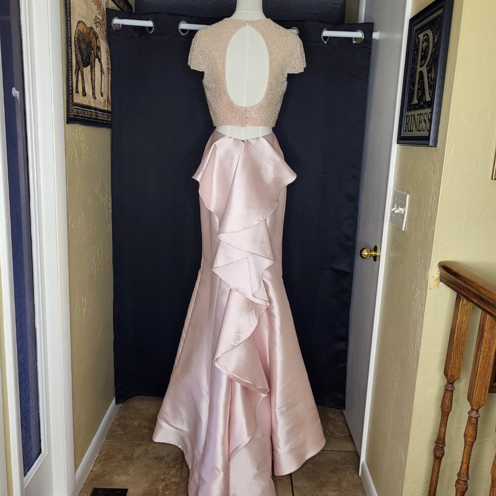 Stunning Sherri Hill #51624 Two Piece Mermaid Dress NWT - Picture 4 of 11